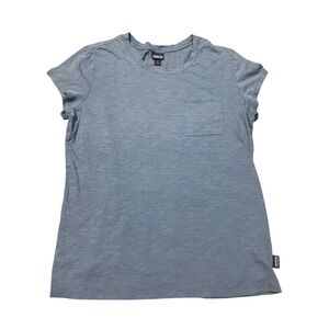 Patagonia T Shirt Blue Pocket Crew Neck Casual Everyday Size Medium gorp neutral